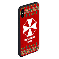 Чехол iPhone XS Max матовый Resident Evil new year, цвет: 3D-черный — фото 2