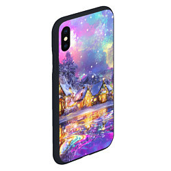 Чехол iPhone XS Max матовый Настроение рождества, цвет: 3D-черный — фото 2