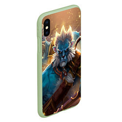 Чехол iPhone XS Max матовый Phantom Lancer, цвет: 3D-салатовый — фото 2