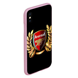 Чехол iPhone XS Max матовый Arsenal, цвет: 3D-розовый — фото 2