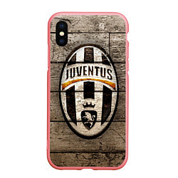 Чехол iPhone XS Max матовый Juventus, цвет: 3D-баблгам