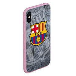 Чехол iPhone XS Max матовый Barcelona, цвет: 3D-розовый — фото 2