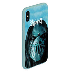 Чехол iPhone XS Max матовый Slipknot, цвет: 3D-мятный — фото 2