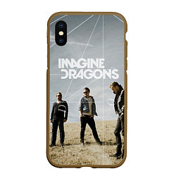 Чехол iPhone XS Max матовый Imagine Dragons: Boys, цвет: 3D-коричневый