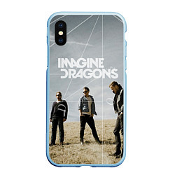 Чехол iPhone XS Max матовый Imagine Dragons: Boys, цвет: 3D-голубой