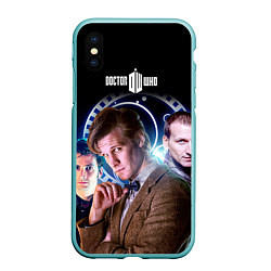 Чехол iPhone XS Max матовый Одиннадцатый Доктор, цвет: 3D-мятный