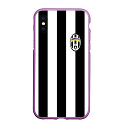 Чехол iPhone XS Max матовый Juventus: Pirlo, цвет: 3D-фиолетовый