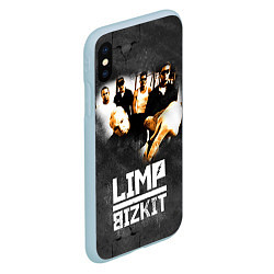 Чехол iPhone XS Max матовый Limp Bizkit: Rock in to you, цвет: 3D-голубой — фото 2