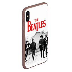 Чехол iPhone XS Max матовый The Beatles: Break, цвет: 3D-коричневый — фото 2