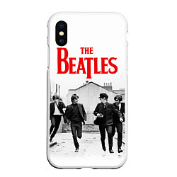 Чехол iPhone XS Max матовый The Beatles: Break, цвет: 3D-белый