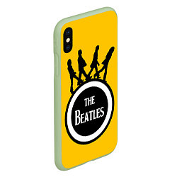 Чехол iPhone XS Max матовый The Beatles: Yellow Vinyl, цвет: 3D-салатовый — фото 2