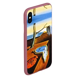 Чехол iPhone XS Max матовый Постоянство Памяти, цвет: 3D-малиновый — фото 2