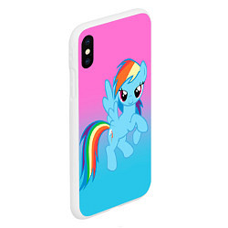 Чехол iPhone XS Max матовый My Little Pony, цвет: 3D-белый — фото 2