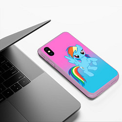 Чехол iPhone XS Max матовый My Little Pony, цвет: 3D-сиреневый — фото 2