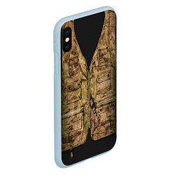 Чехол iPhone XS Max матовый Жилетка охотника, цвет: 3D-голубой — фото 2