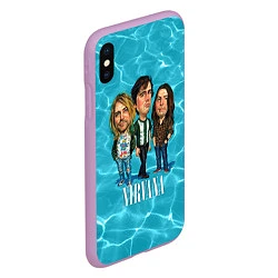 Чехол iPhone XS Max матовый Nirvana: Water, цвет: 3D-сиреневый — фото 2