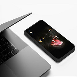 Чехол iPhone XS Max матовый Черный кот, цвет: 3D-черный — фото 2