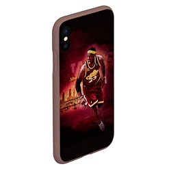 Чехол iPhone XS Max матовый Спорт, цвет: 3D-коричневый — фото 2
