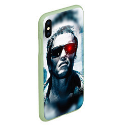 Чехол iPhone XS Max матовый T-800, цвет: 3D-салатовый — фото 2