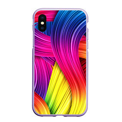 Чехол iPhone XS Max матовый Абстракция цвета