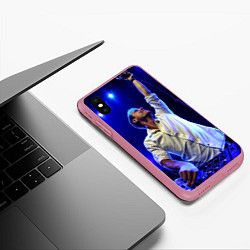 Чехол iPhone XS Max матовый Armin Van Buuren, цвет: 3D-малиновый — фото 2