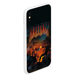 Чехол iPhone XS Max матовый DOOM: Wars, цвет: 3D-белый — фото 2