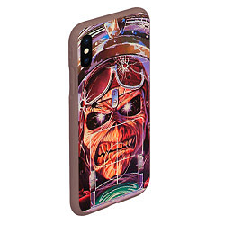 Чехол iPhone XS Max матовый Iron Maiden: Dead Rider, цвет: 3D-коричневый — фото 2