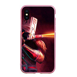 Чехол iPhone XS Max матовый Juggernaut, цвет: 3D-розовый