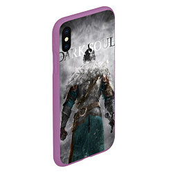 Чехол iPhone XS Max матовый Dark Souls: Winter, цвет: 3D-фиолетовый — фото 2