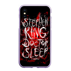 Чехол iPhone XS Max матовый Doctor Sleep, цвет: 3D-светло-сиреневый