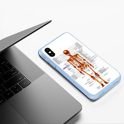 Чехол iPhone XS Max матовый Шпаргалки, цвет: 3D-голубой — фото 2