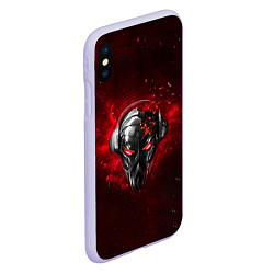 Чехол iPhone XS Max матовый Pirate Station: Blood Face, цвет: 3D-светло-сиреневый — фото 2