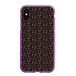 Чехол iPhone XS Max матовый Унесённые призраками, цвет: 3D-фиолетовый