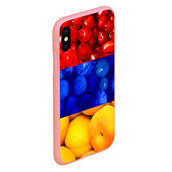 Чехол iPhone XS Max матовый Флаг Армении, цвет: 3D-баблгам — фото 2