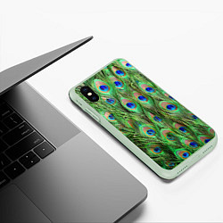 Чехол iPhone XS Max матовый Life is beautiful, цвет: 3D-салатовый — фото 2