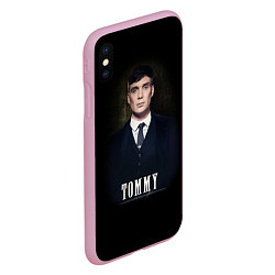 Чехол iPhone XS Max матовый Peaky Tommy, цвет: 3D-розовый — фото 2