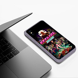 Чехол iPhone XS Max матовый Hotline Miami, цвет: 3D-серый — фото 2