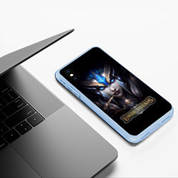 Чехол iPhone XS Max матовый League of Legends, цвет: 3D-голубой — фото 2