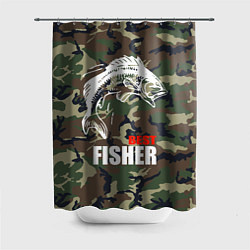 Шторка для душа Best fisher, цвет: 3D-принт