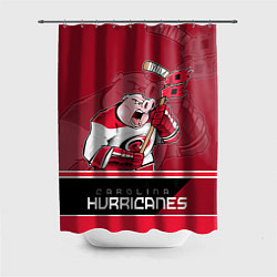 Шторка для душа Carolina Hurricanes, цвет: 3D-принт