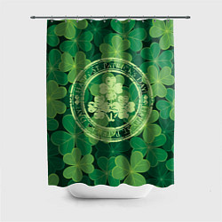 Шторка для душа Ireland, Happy St. Patricks Day, цвет: 3D-принт
