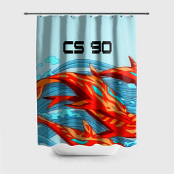 Шторка для душа CS GO: AR Style, цвет: 3D-принт