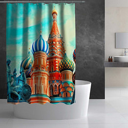 Шторка для душа Blue Kremlin, цвет: 3D-принт — фото 2