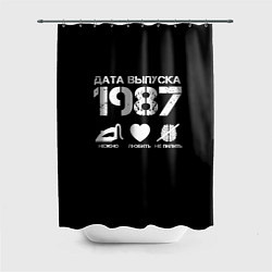 Шторка для душа Дата выпуска 1987, цвет: 3D-принт