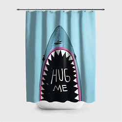 Шторка для душа Shark: Hug me, цвет: 3D-принт