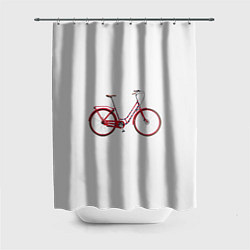 Шторка для душа Велосипед, цвет: 3D-принт