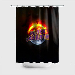 Шторка для душа Black Sabbath земля в огне, цвет: 3D-принт
