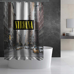 Шторка для душа Nirvana City, цвет: 3D-принт — фото 2