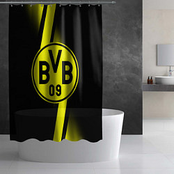 Шторка для душа FC Borussia Dortmund: Storm, цвет: 3D-принт — фото 2
