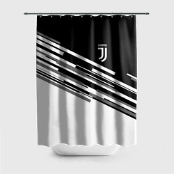 Шторка для душа FC Juventus: B&W Line, цвет: 3D-принт